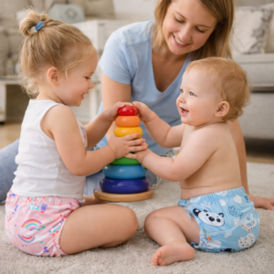 BabySafe - Nie przemakalne pieluszki treningowe dla dzieci wielokrotnego użytku (4szt.)